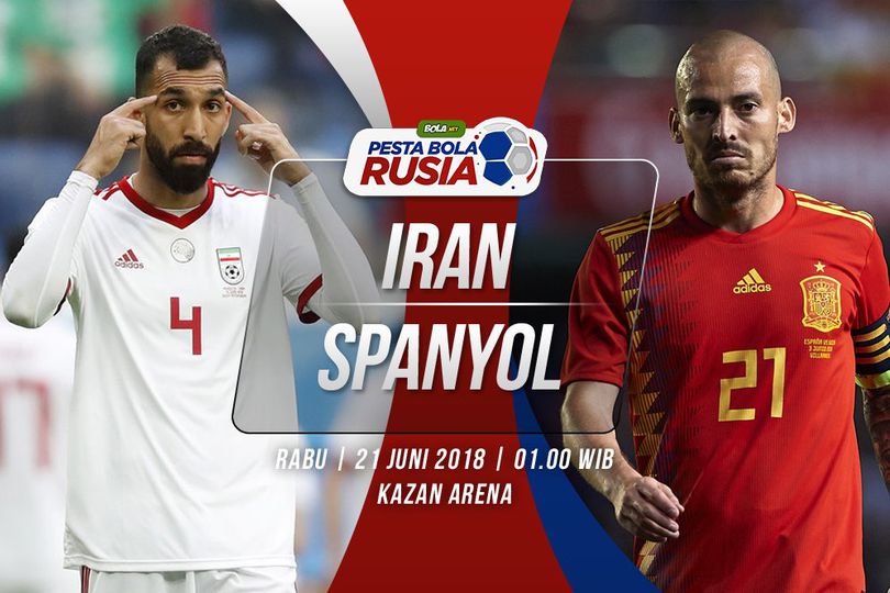 Prediksi Iran vs Spanyol 21 Juni 2018