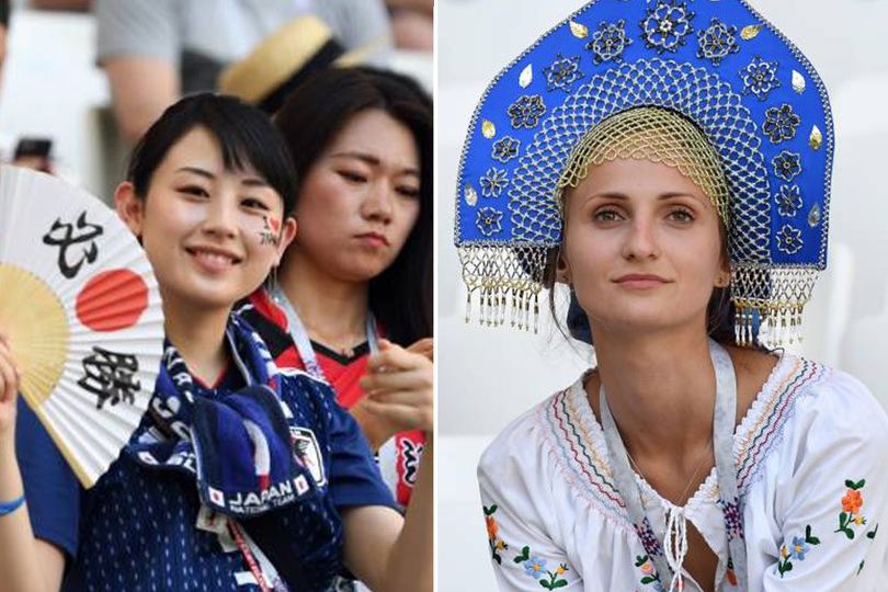 FOTO FANS: Jepang vs Polandia