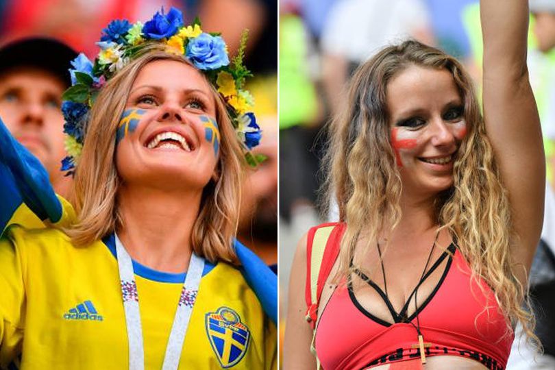 FOTO FANS: Swedia vs Inggris