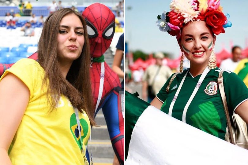 FOTO FANS: Brasil vs Meksiko