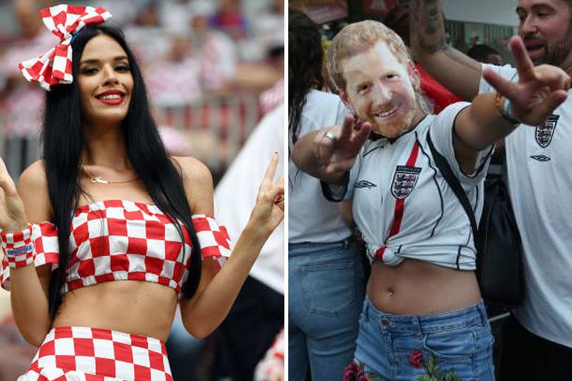 FOTO FANS: Kroasia vs Inggris