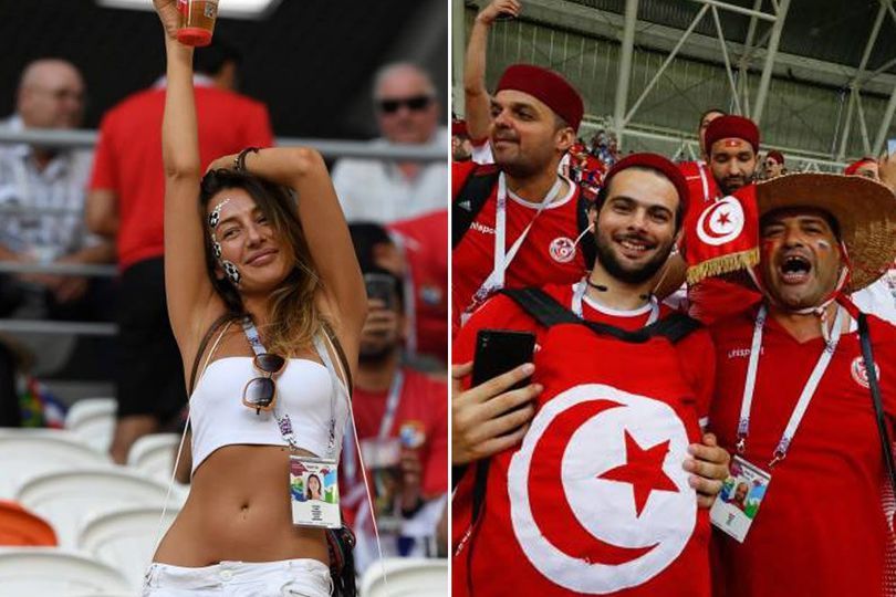 FOTO FANS: Panama vs Tunisia