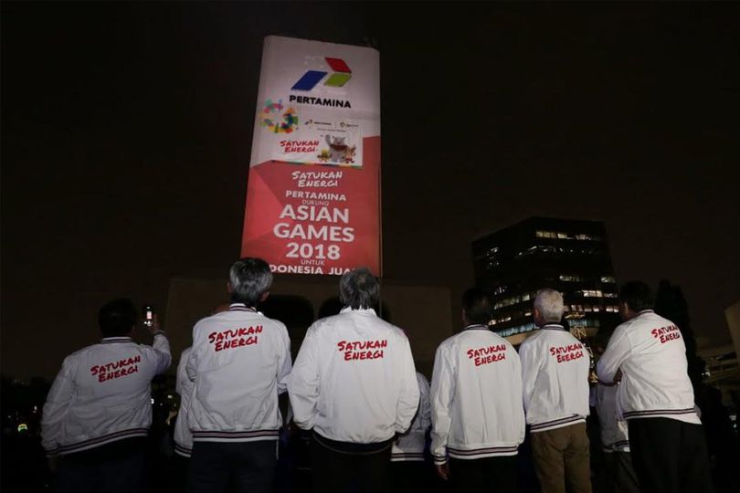 Jelang Asian Games 2018, Gedung Pertamina Sajikan Video Raksasa