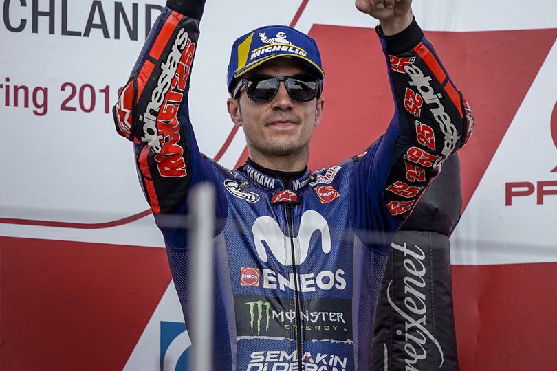 Vinales Terpaksa Ubah Gaya Balap demi Finis Ketiga