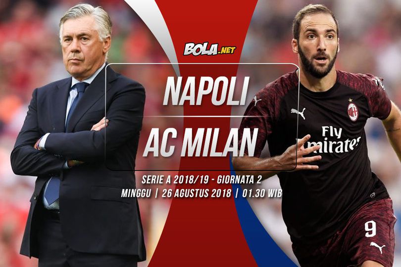 Data dan Fakta Serie A: Napoli vs AC Milan