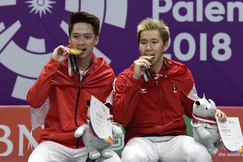 Ganda Putra Bulutangkis Gores Sejarah di Asian Games 2018, Tunggal Putra Bikin Kaget