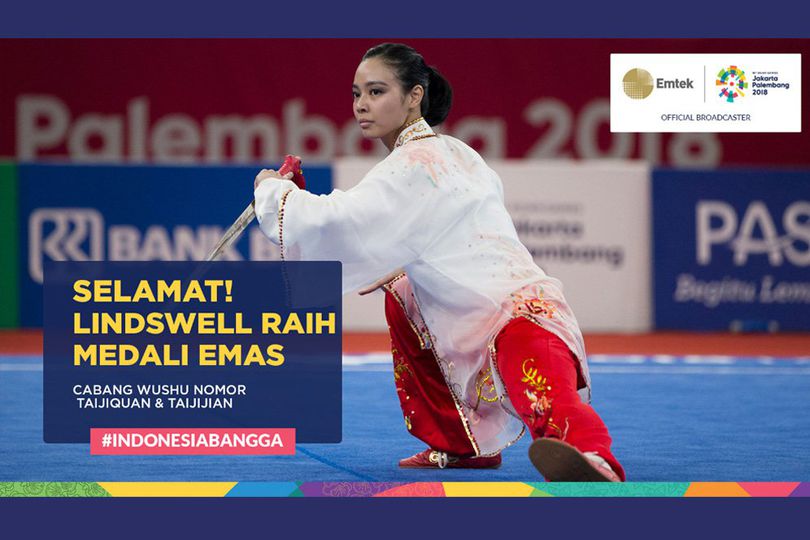 Lindswell Kwok Sukses Rebut Emas untuk Indonesia Lewat Wushu