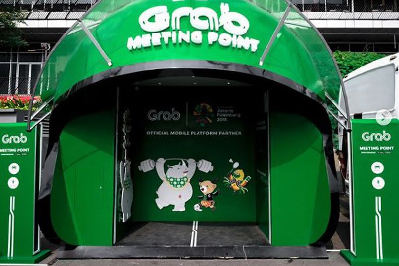 Grab Meeting Point di Jakarta Permudah Pengunjung Asian Games 2018