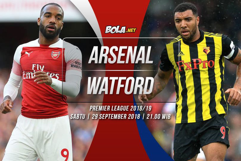 Prediksi Arsenal vs Watford 29 September 2018