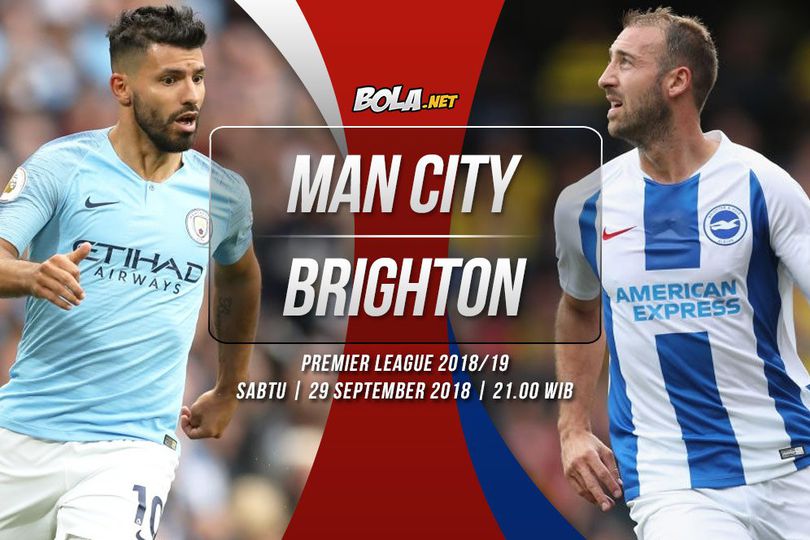 Data dan Fakta Premier League: Manchester City vs Brighton