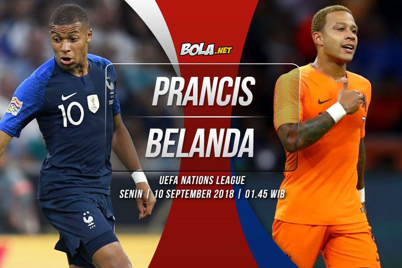 Prediksi Prancis vs Belanda 10 September 2018