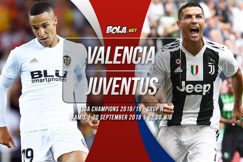 Prediksi Valencia vs Juventus 20 September 2018