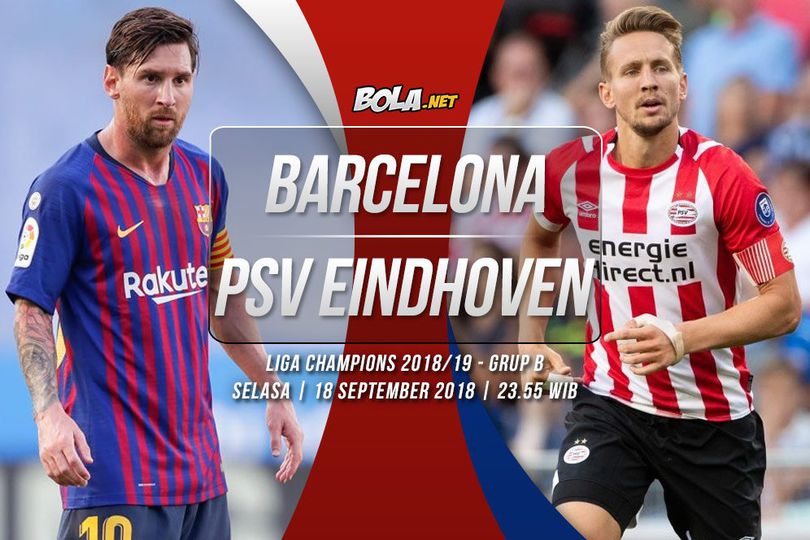 Data dan Fakta Liga Champions: Barcelona vs PSV Eindhoven