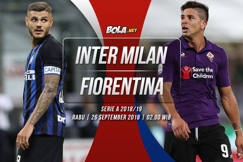 Data dan Fakta Serie A: Inter Milan vs Fiorentina