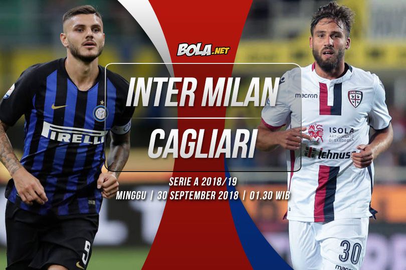 Data dan Fakta Serie A: Inter Milan vs Cagliari