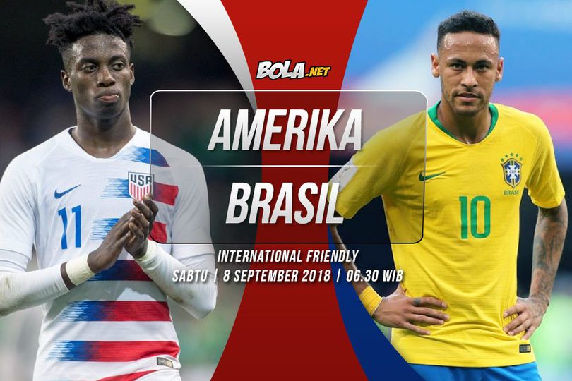 Prediksi Amerika Serikat vs Brasil 8 September 2018