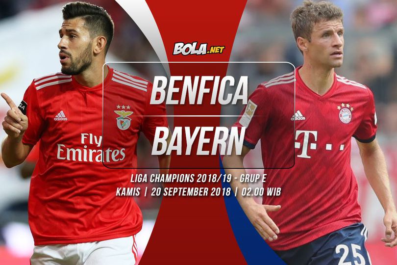 Prediksi Benfica vs Bayern Munchen 20 September 2018