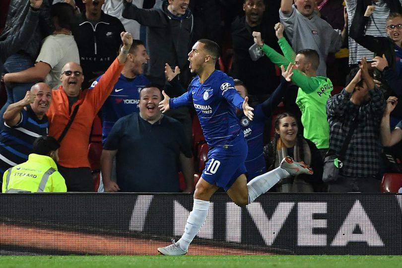 Hazard Kenang Gol Indah ke Gawang Liverpool di Anfield