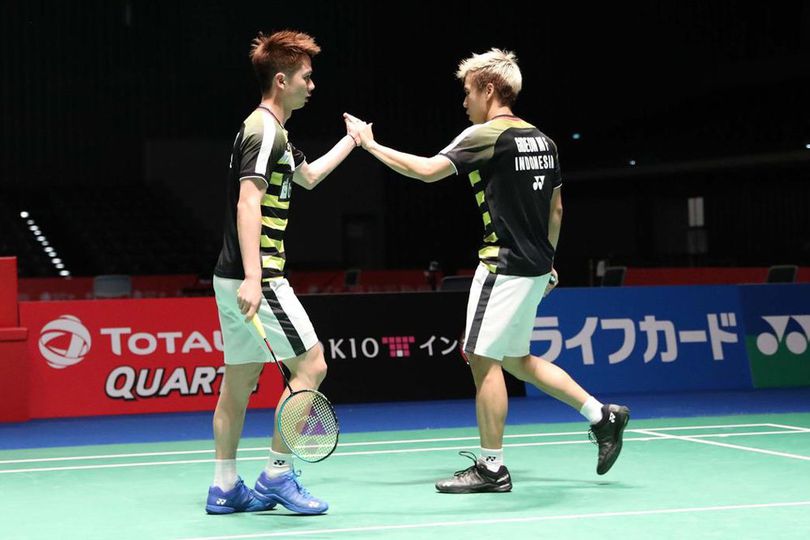 Kevin Sanjaya/ Marcus Gideon Tembus Final Jepang Terbuka 2018