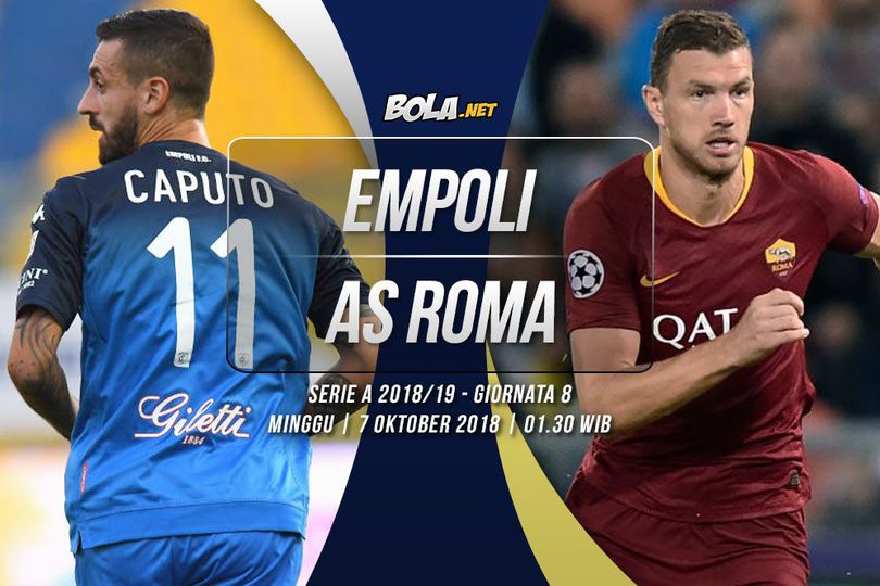 Prediksi Empoli vs AS Roma 7 Oktober 2018