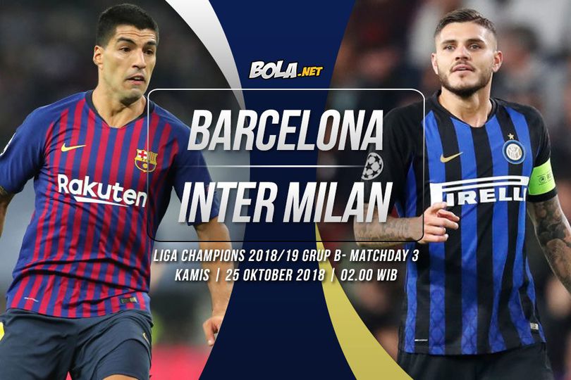 Data dan Fakta Liga Champions: Barcelona vs Inter Milan