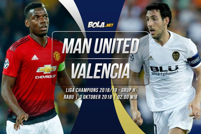 Data dan Fakta Liga Champions: Manchester United vs Valencia