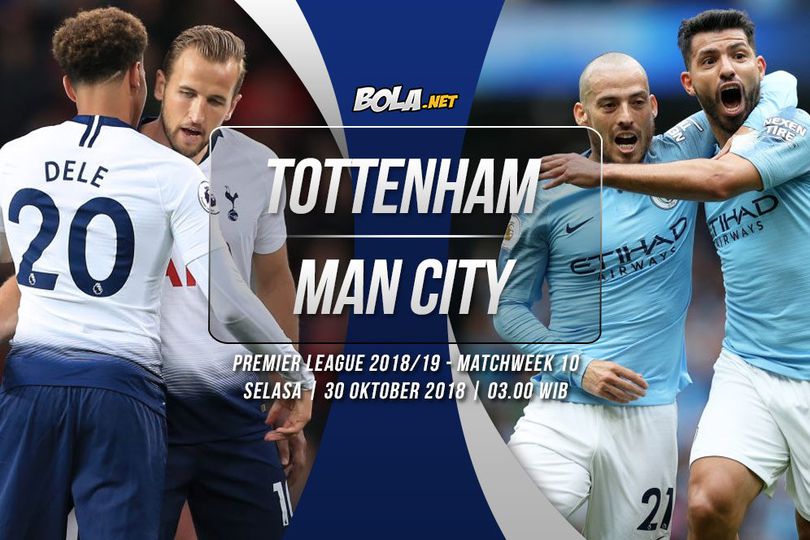 Data dan Fakta Premier League: Tottenham vs Manchester City