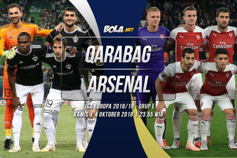 Prediksi Qarabag vs Arsenal 4 Oktober 2018