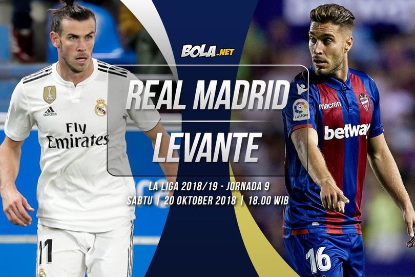 Data dan Fakta La Liga: Real Madrid vs Levante