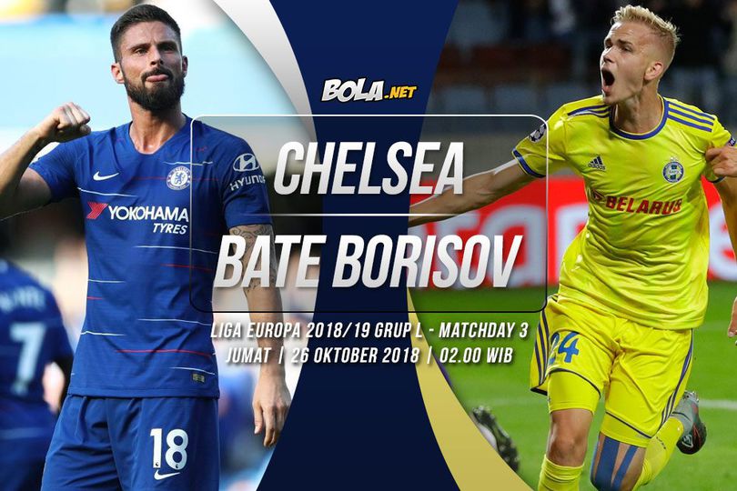 Prediksi Chelsea vs BATE Borisov 26 Oktober 2018