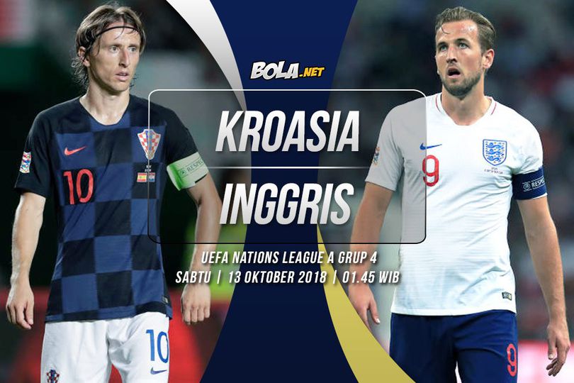 Prediksi Kroasia vs Inggris 13 Oktober 2018