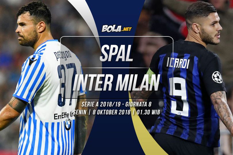 Prediksi SPAL vs Inter Milan 8 Oktober 2018