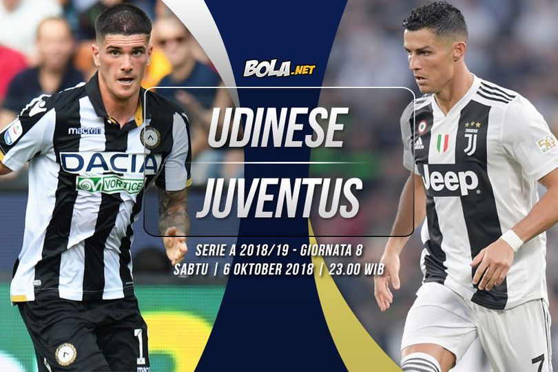 Prediksi Udinese vs Juventus 6 Oktober 2018