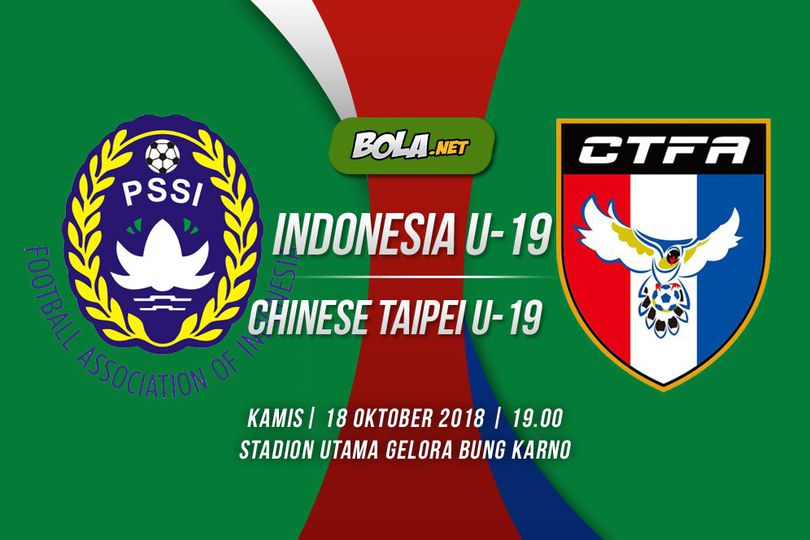 Prediksi Timnas Indonesia U-19 vs Chinese Taipei, 18 Oktober 2018