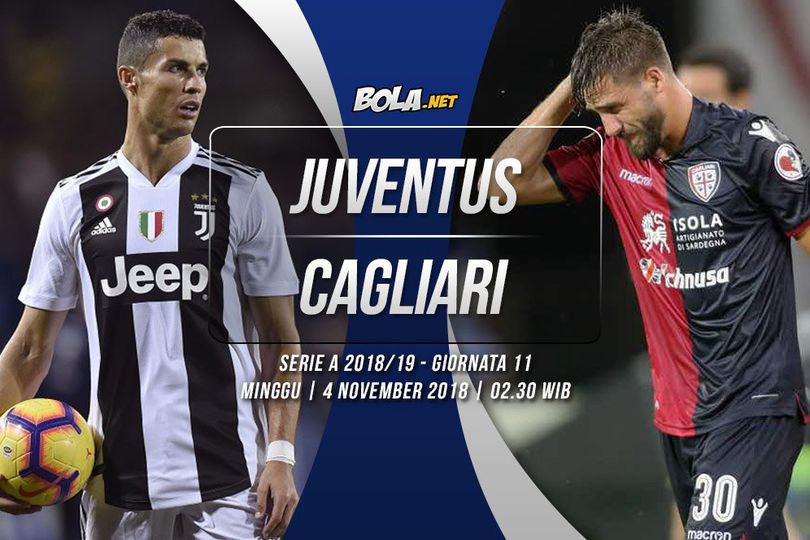 Prediksi Juventus vs Cagliari 4 November 2018