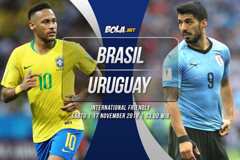 Prediksi Brasil vs Uruguay 17 November 2018