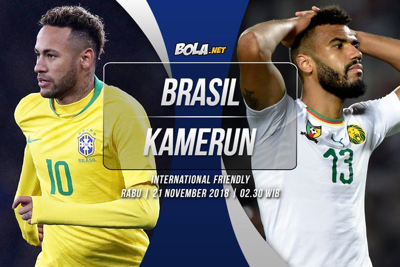 Prediksi Brasil vs Kamerun 21 November 2018