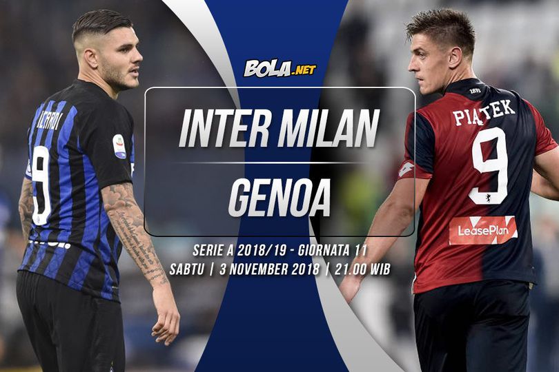 Data dan Fakta Serie A: Inter Milan vs Genoa