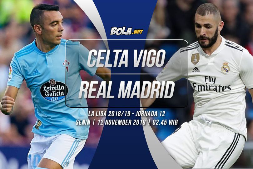 Live Streaming Celta Vigo vs Real Madrid di SCTV