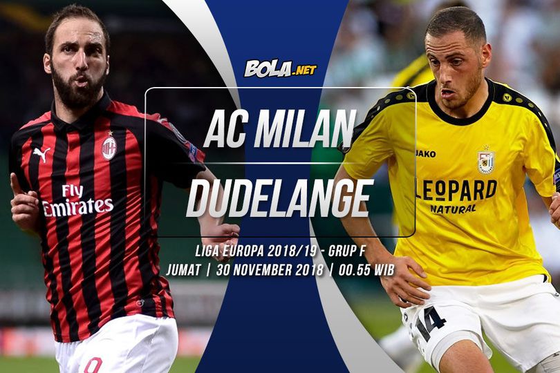 Prediksi AC Milan vs Dudelange 30 November 2018