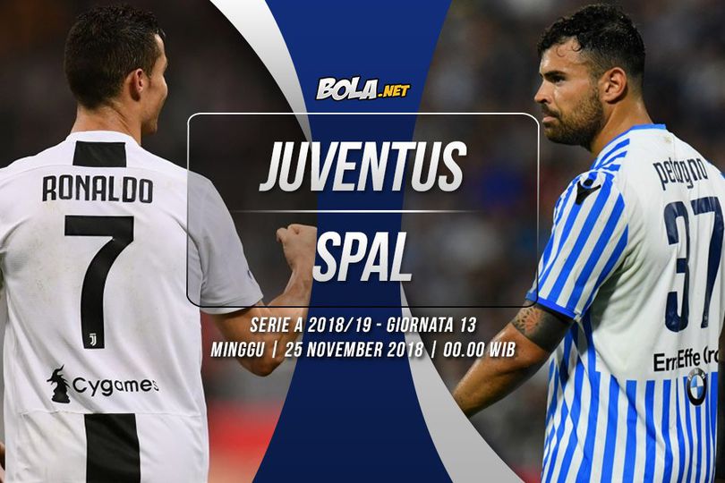 Prediksi Juventus vs SPAL 25 November 2018