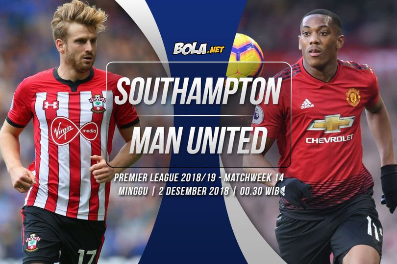 Data dan Fakta Premier League: Southampton vs Manchester United