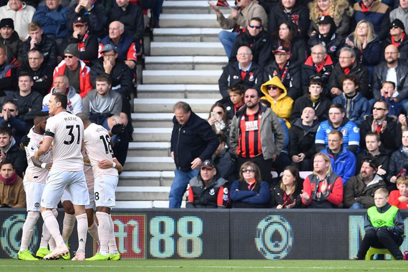 Hasil Pertandingan Bournemouth vs Manchester United: Skor 1-2