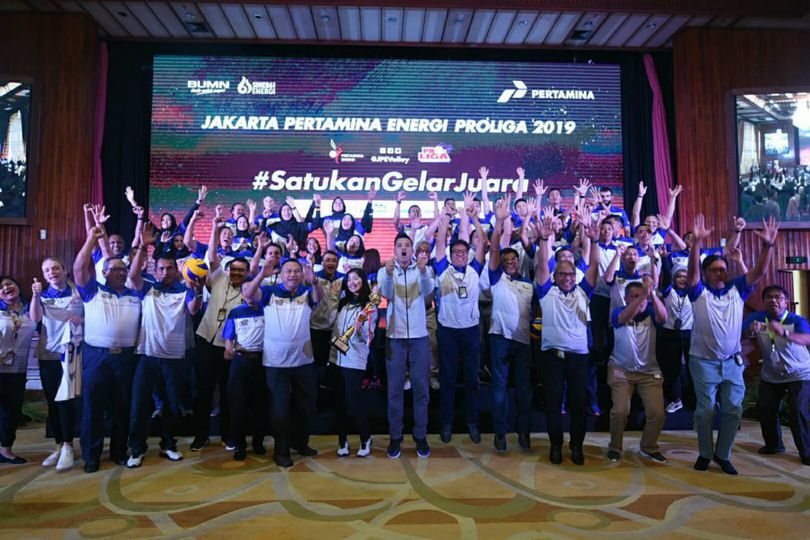Perkenalkan Pemain, Jakarta Pertamina Energi Bertekad Kawinkan Gelar Proliga 2019