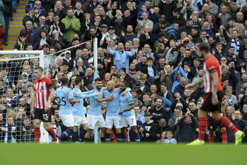 Hasil Pertandingan Manchester City vs Southampton: Skor 6-1