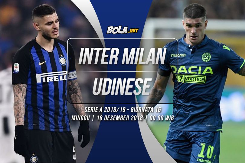 Prediksi Inter Milan vs Udinese 16 Desember 2018