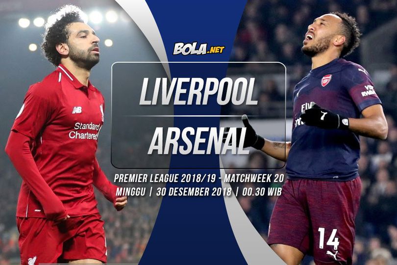 Prediksi Liverpool vs Arsenal 30 Desember 2018