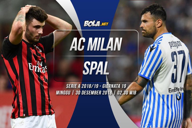 Data dan Fakta Serie A: AC Milan vs SPAL