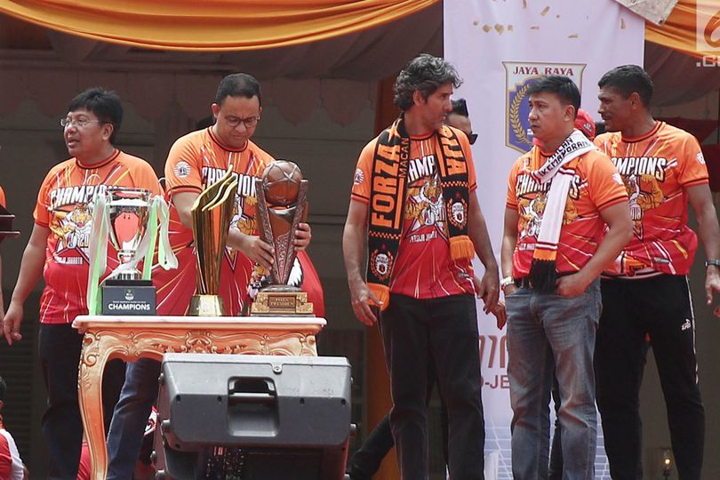 Pawai Juara Persija, The Jakmania Tagih Janji Anies Baswedan Soal Stadion