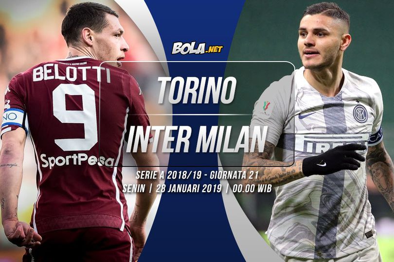 Data dan Fakta Serie A: Torino vs Inter Milan